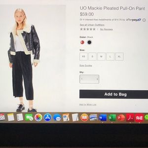 Urban outfitters Mackie Pleated Pull-on Pant